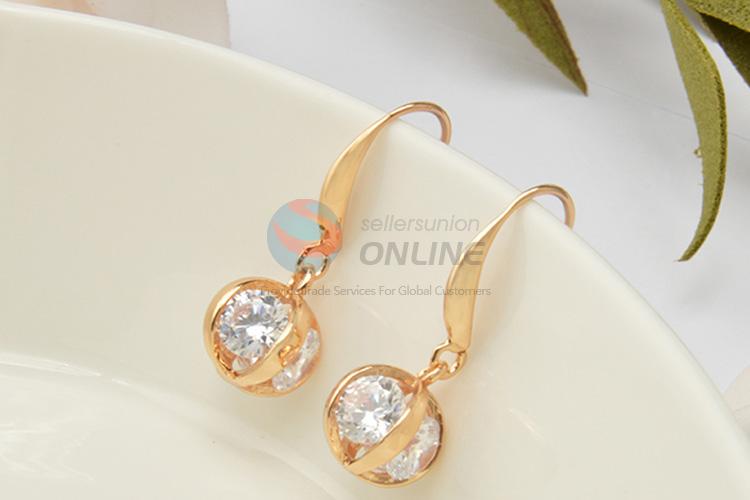 Factory promotional price fashion zircon earrings