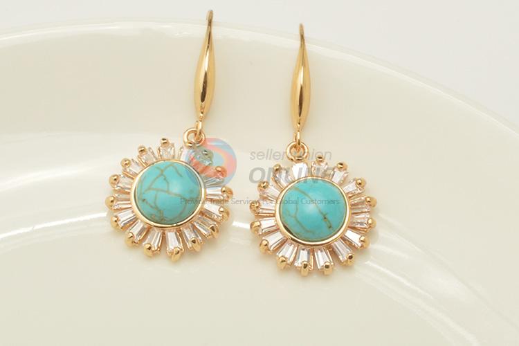 Classic popular design turquoise earrings