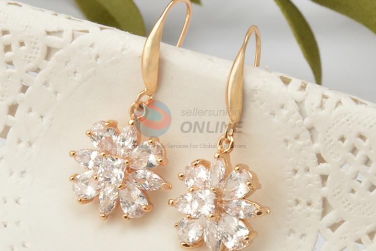 Factory promotional customized flower earrings