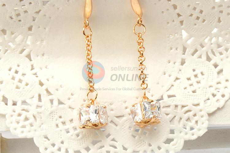 China wholesale promotional zircon earrings