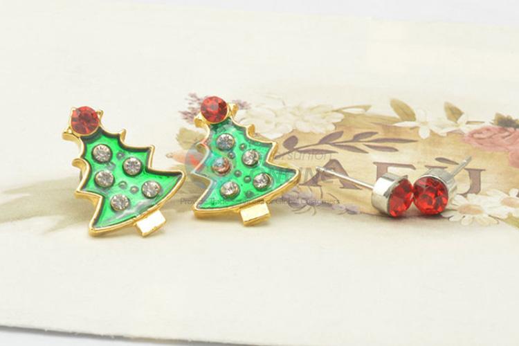 Cheap wholesale best selling Christmas tree earrings