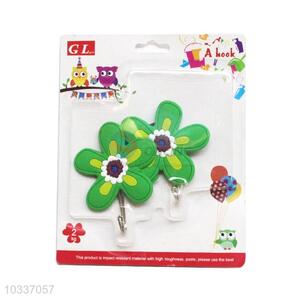 Newest Flower Shape Plastic Hooks Decorative Hook