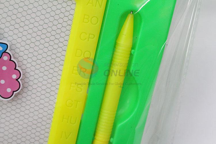 Green house shape plastic kids drawing board