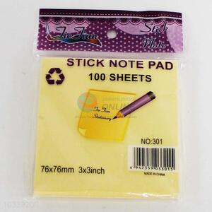 Best Selling 100 Sheets Stick Note Pad for Sale