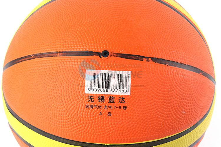 Official orange color rubber basketball ball