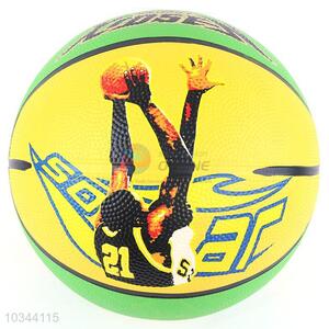 Official size 7 rubber butyl basketball for training