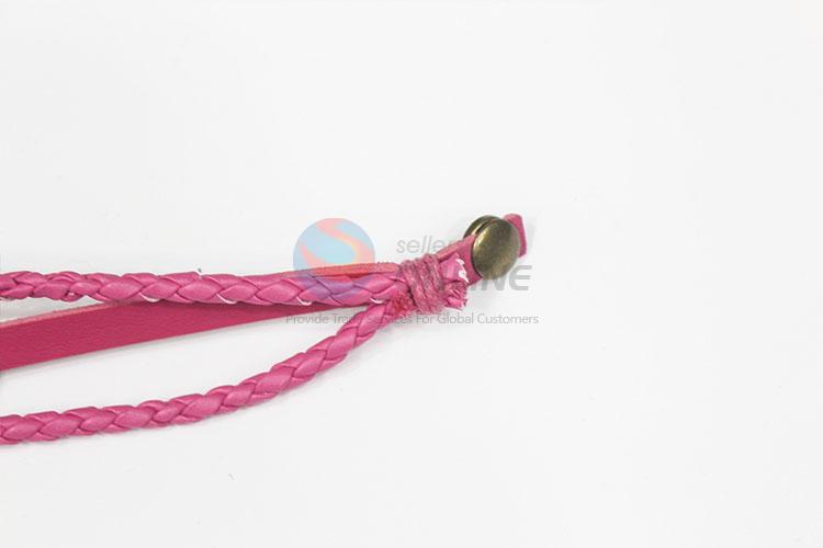 Popular Promotional Bohemia Rope Chain Leather Bracelet