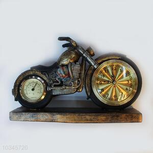 Bottom price nice design motorcycle pattern craft clock