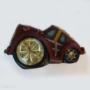 Funny vintage car craft clock