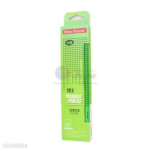 Factory Hot Sell 12pcs Nox-Toxic Triangular Pencils for Sale