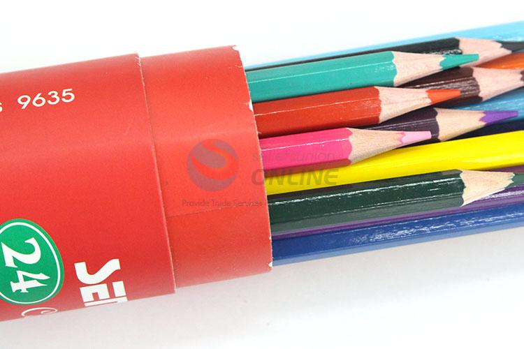 Factory Wholesale 24pcs Nox-Toxic Colored Pencils for Sale