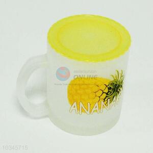 Nice Pineapple Printed Glass Water Cup for Sale