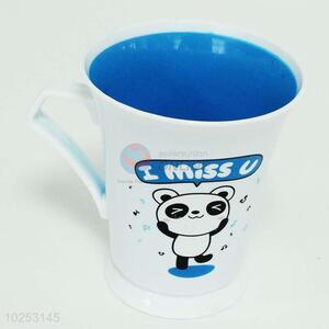 Cute Panda Printed Plastic Water Cup for Sale