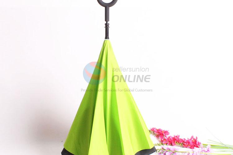 New Fashion Seven Colors Inverted Umbrella Double Rain Umbrella Windproof Uv Protection