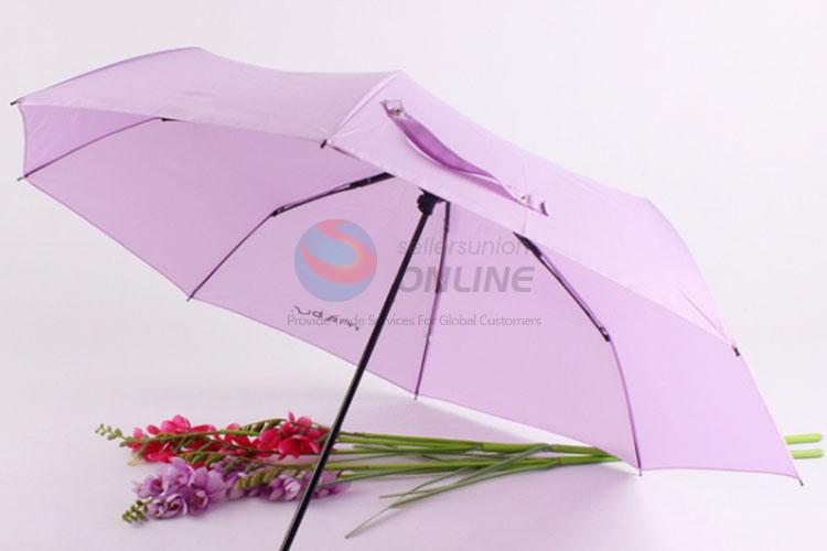 Six Pure Colors Three-Folding Umbrella