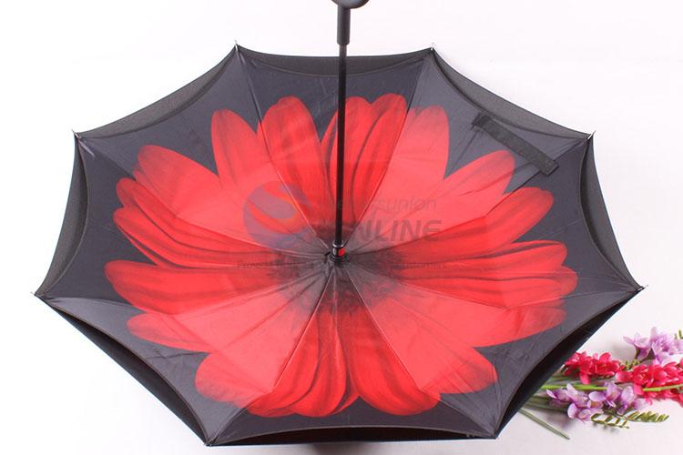 Double Layer Upside Down Windproof Uv Protection Inverted Umbrella