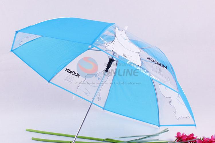 Transparent Umbrella Blue and White Color PVC Umbrella