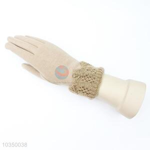 Delicate design good quality women winter warm gloves