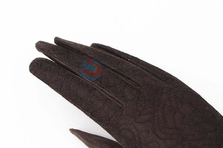 Wholesale stylish women winter warm lace gloves