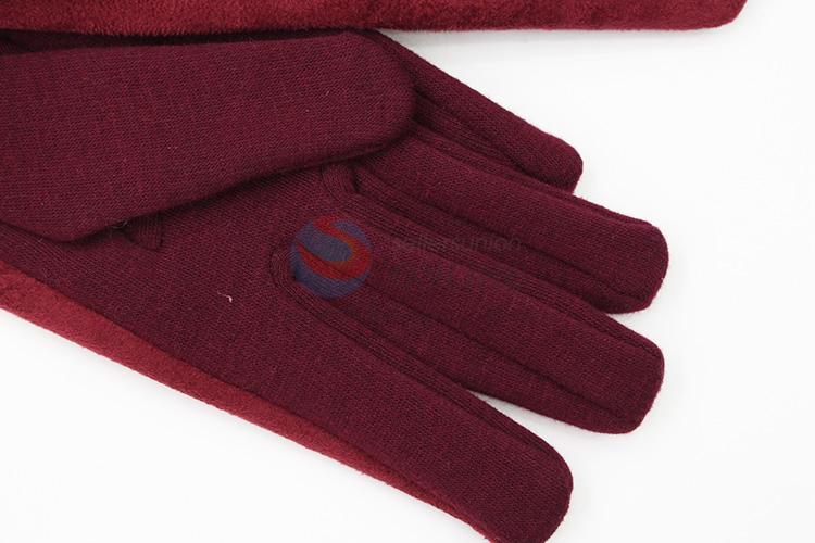 Factory supply delicate women winter warm gloves