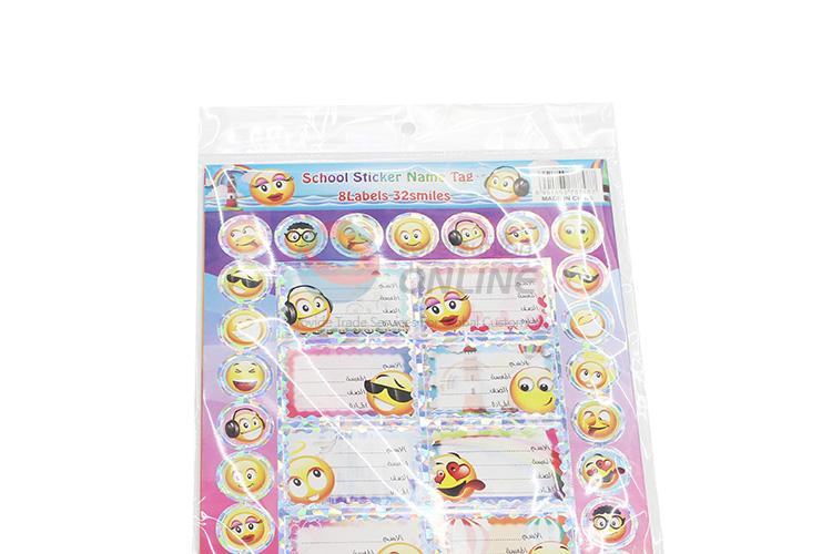 China manufacturer low price label sticker name sticker