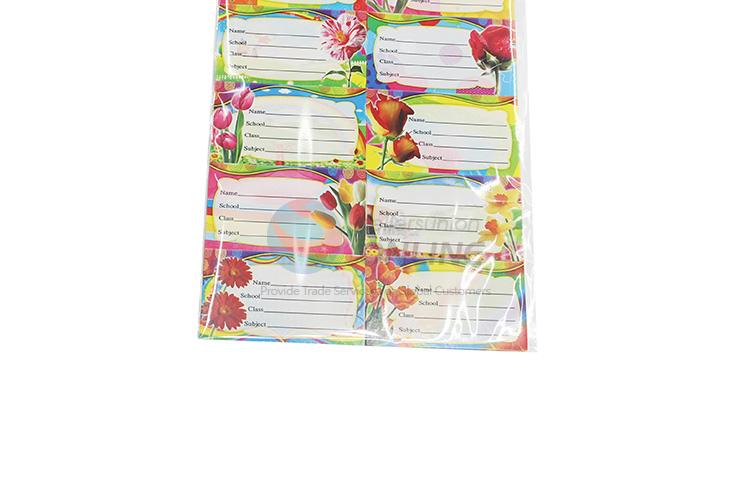 Factory promotional price label sticker name sticker