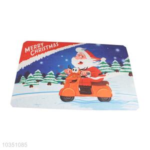 Custom Design Snow Man Printed Bath Mat