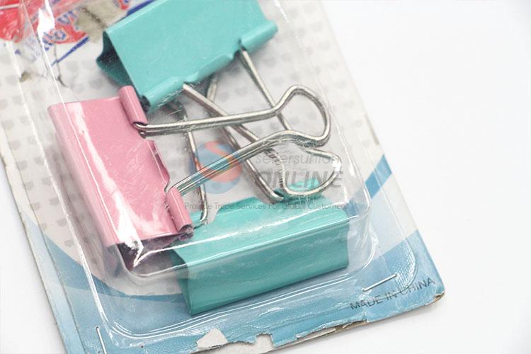 Factory Direct High Quality Office Learning Supplies Colorful Binder Clips Paper Clip