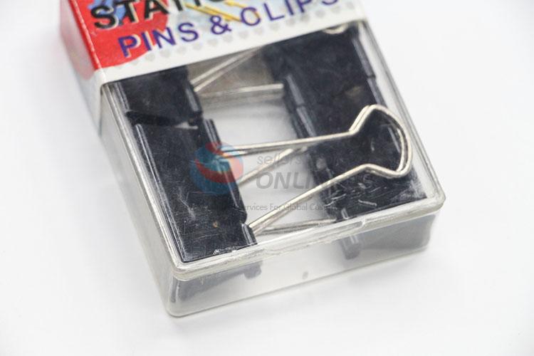 Hot New Products Office Stationery 4pcs Black Binder Clips