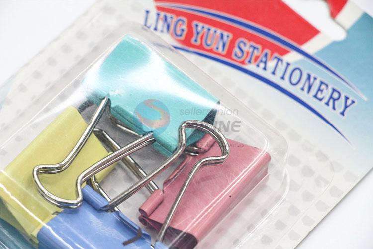 Newest Colorful Metal Binder Clips Paper Clip Office Stationery Binding Supplies