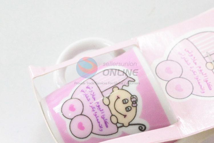 Pink cute daily use ceramic cup