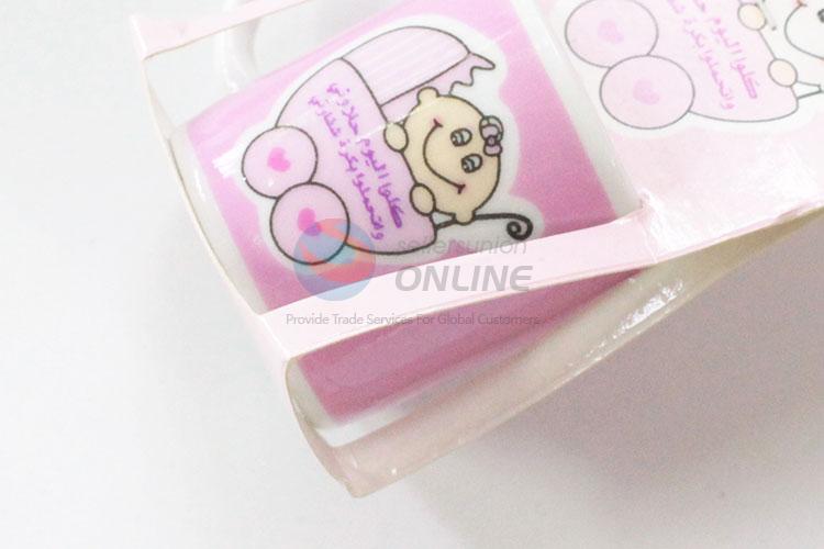 Pink cute daily use ceramic cup
