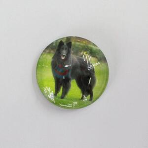 Factory Price China Supply Black Dog Printed Fridge Magnet