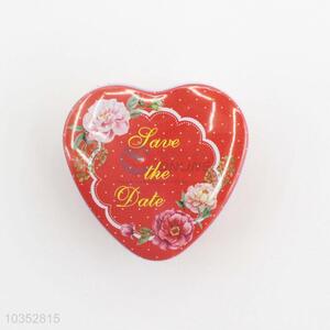 Latest Style Printed Heart Shaped Tin Box