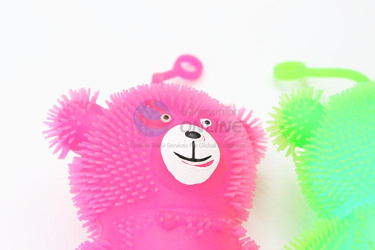Bear Design Colorful Flash Puffer Ball