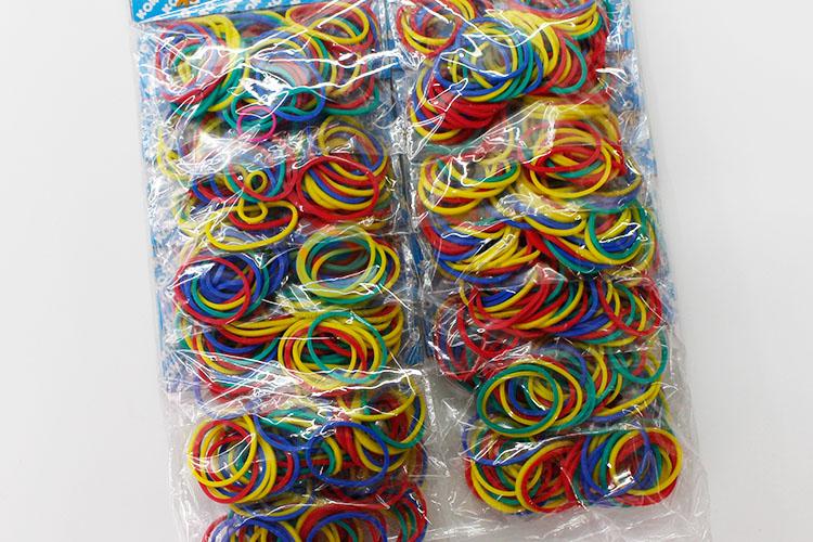 Hot Sale Multicolor Elastic Rubber Bands Durable Hair Circle Ring