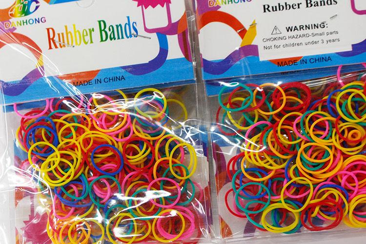 Best Selling Multicolor Elastic Rubber Bands Durable Hair Circle Ring