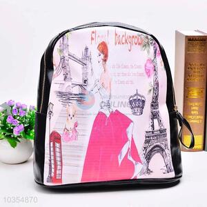 Wholesale Cute Girl Pattern Shoulder Bag Fashion Backpack