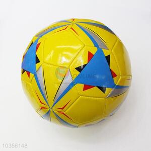 New Fashion Yellow PU Soccer Football for Training Game with Rubber Bladder