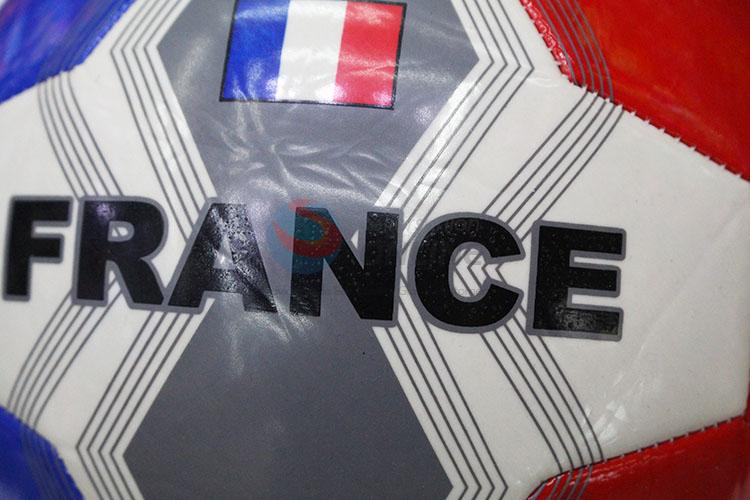 France PVC Training Game Soccer Football with Rubber Bladder