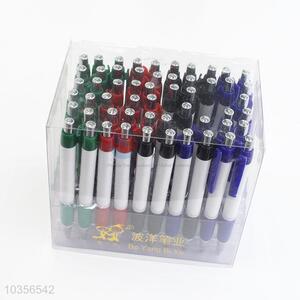 60 Pcs in PVC Box Ball Point Box School Office Supplies Students