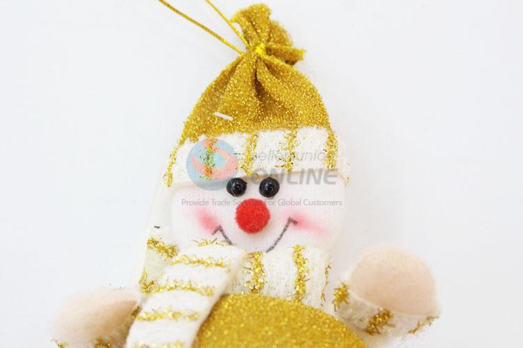 Small Plush Snowman for Christmas Tree Decoration