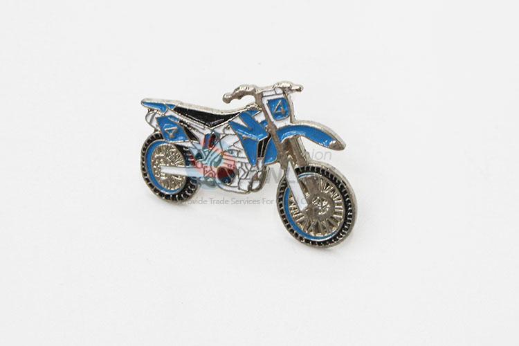 Folk Art Style Motorbike Shaped Button Badge Enamel Lapel Pins