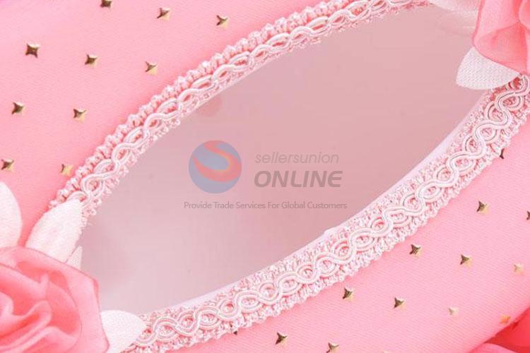 Korean style star decorative lace flower brim tissue box