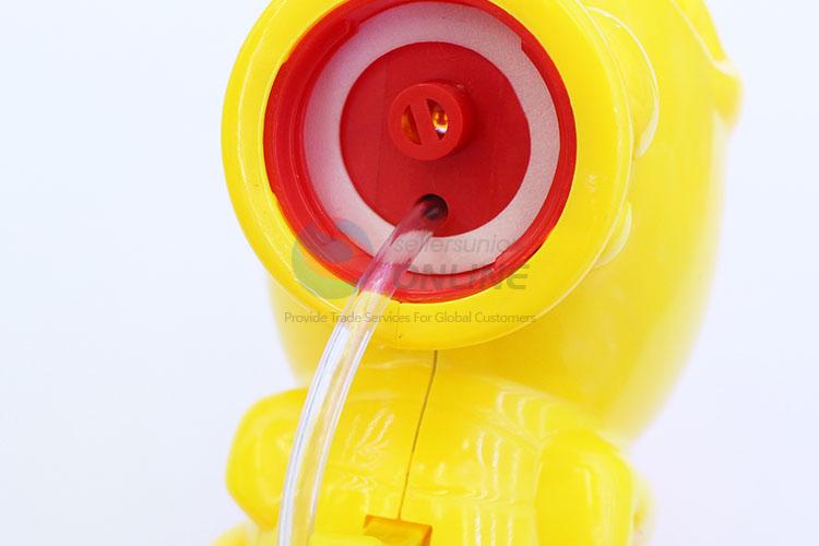 Hot-selling low price yellow dinosaur shape bubble machine