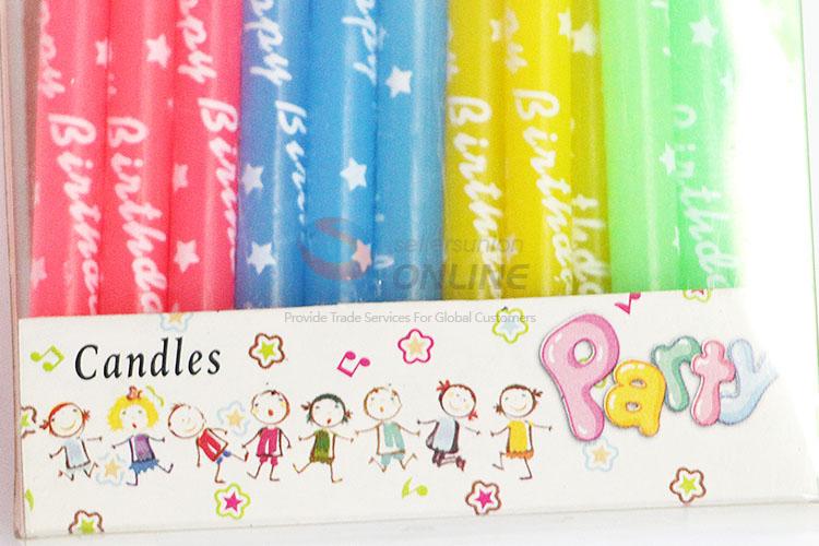 High Quality Colorful Party Candle Happy Birthday Candles