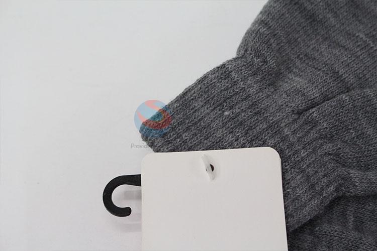 Wholesale grey knitted gloves