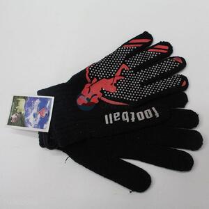 Cheap Price Black Knitted Cotton Gloves For Men