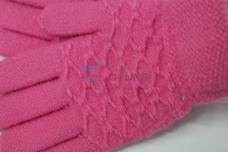 Factory direct knitted gloves for girls 