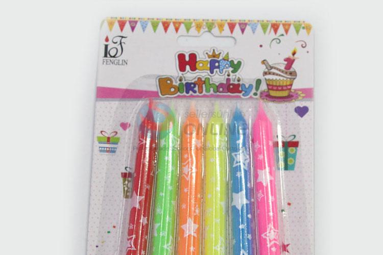 Wholesale Unique Design 6pcs Birthday Candles Party Supplies